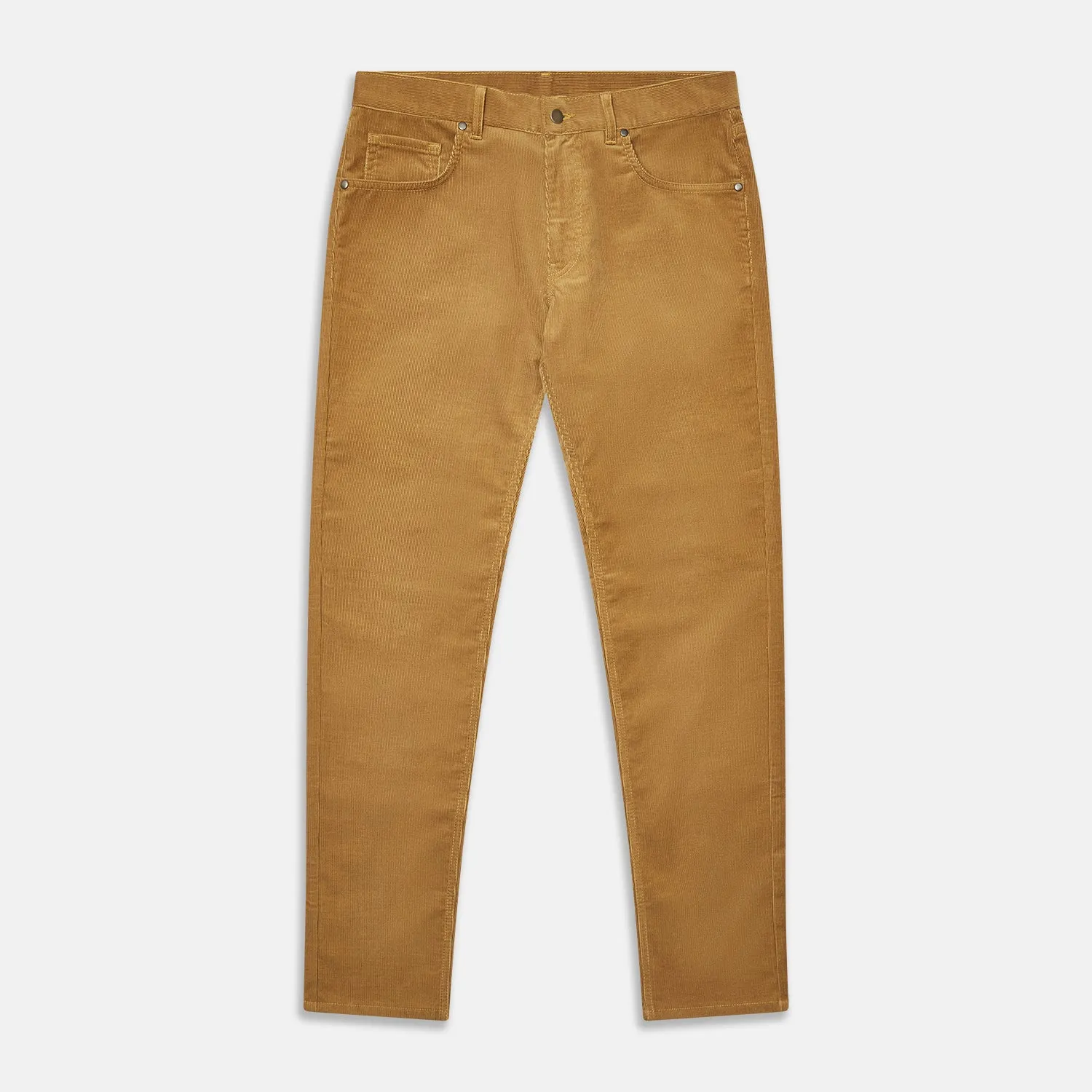 Caramel Cord Mylo Trousers sold by Turnbull & Asser