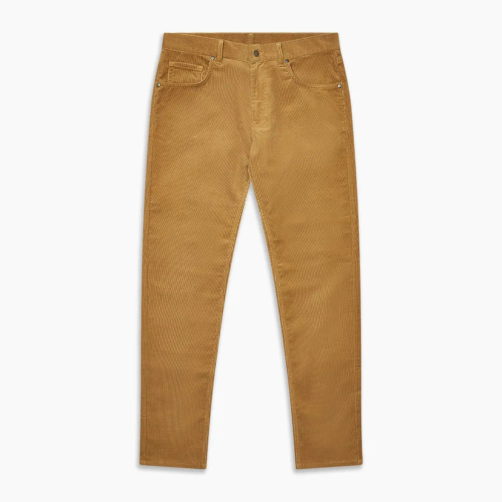 Caramel Cord Mylo Trousers sold by Turnbull & Asser product image thumbnail 4