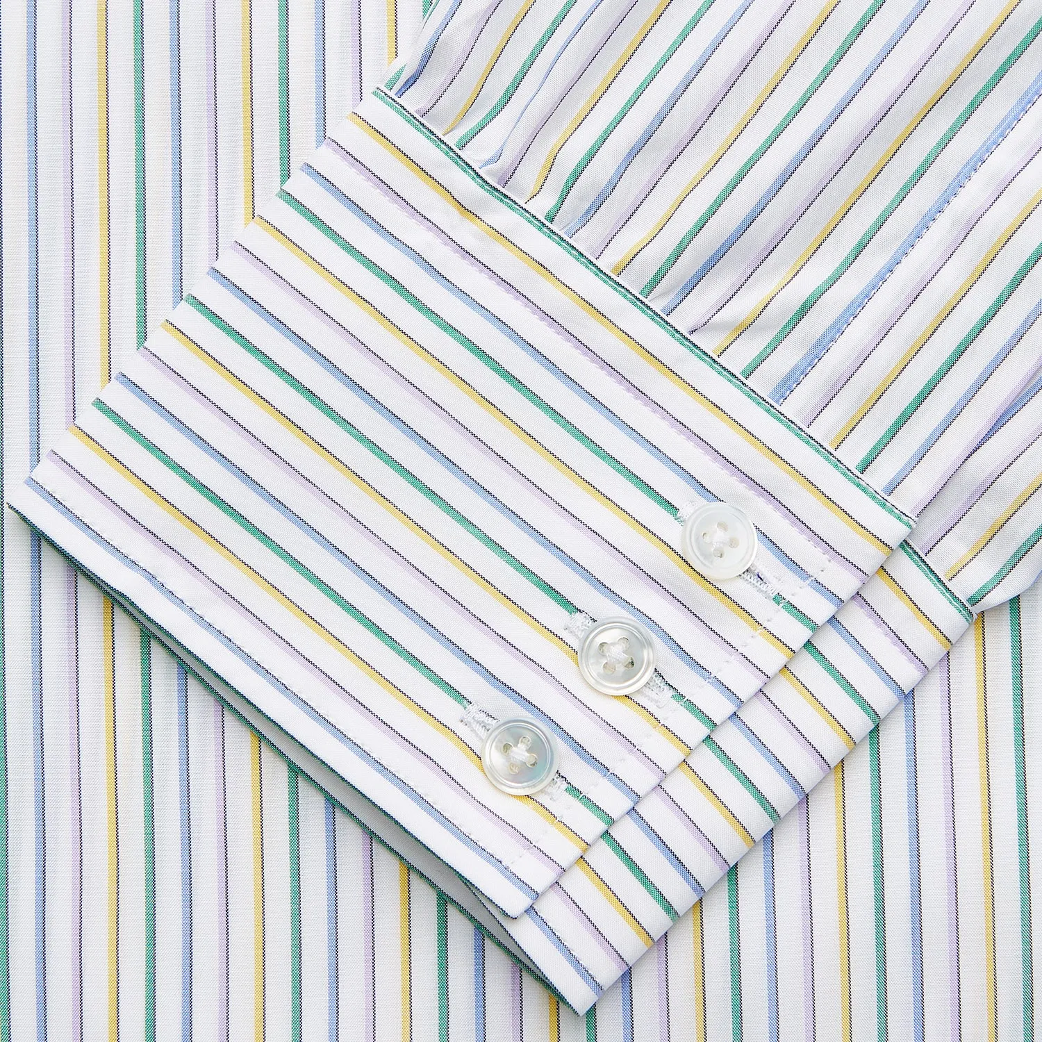 Yellow Multi Blazer Stripe Regular Fit Mayfair Shirt sold by Turnbull & Asser product image thumbnail 3