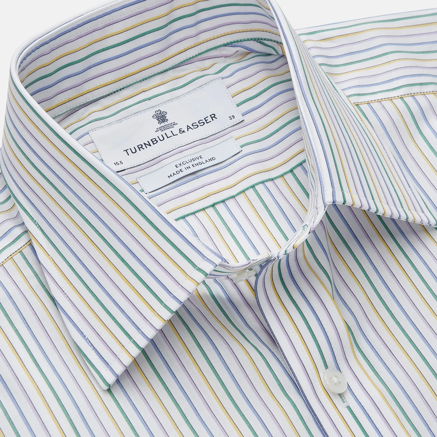 Yellow Multi Blazer Stripe Regular Fit Mayfair Shirt sold by Turnbull & Asser product image thumbnail 2
