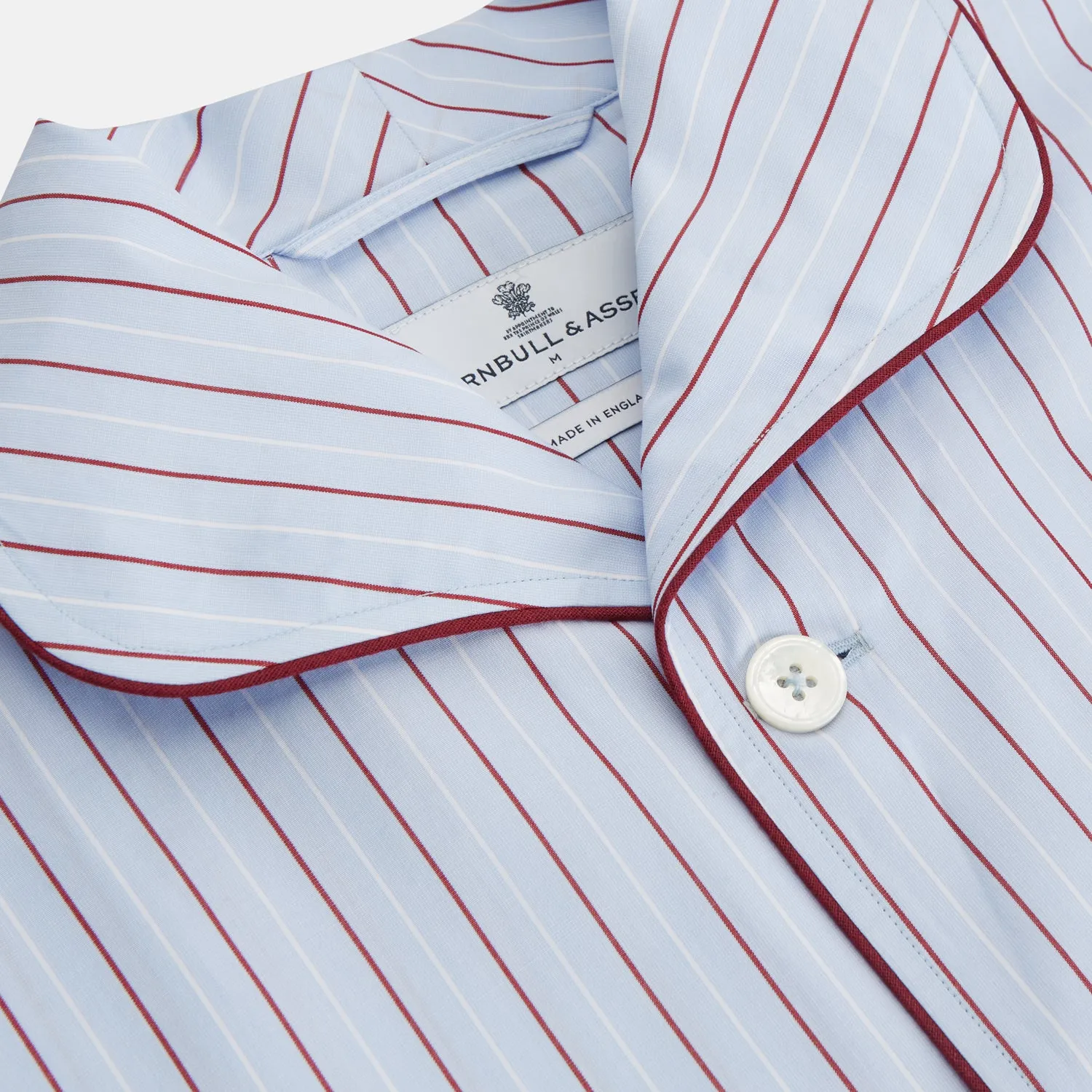 Burgundy Stripe Classic Pyjama Set sold by Turnbull & Asser product image thumbnail 2