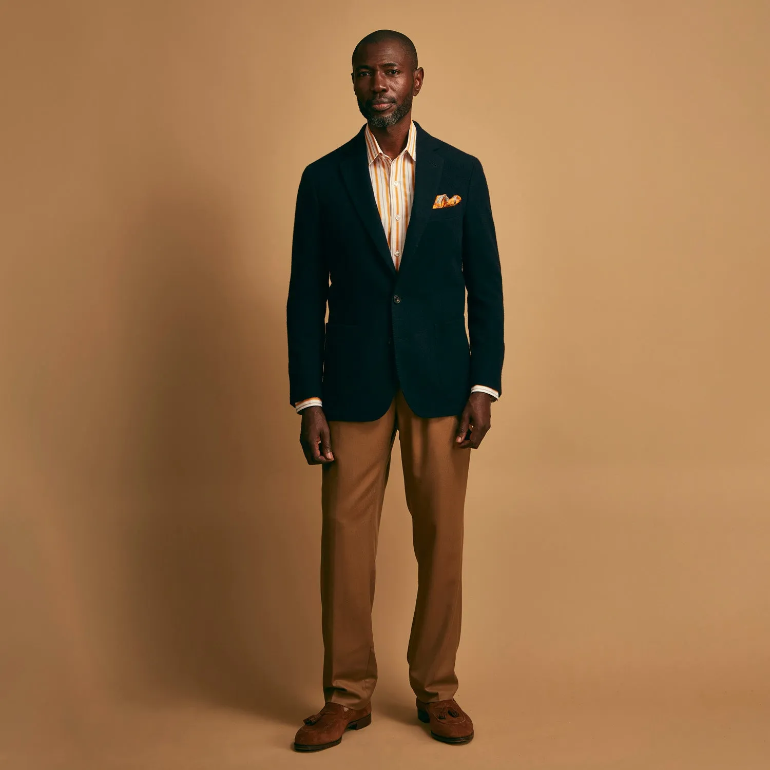 Navy Cashmere Bern Blazer sold by Turnbull & Asser product image thumbnail 5