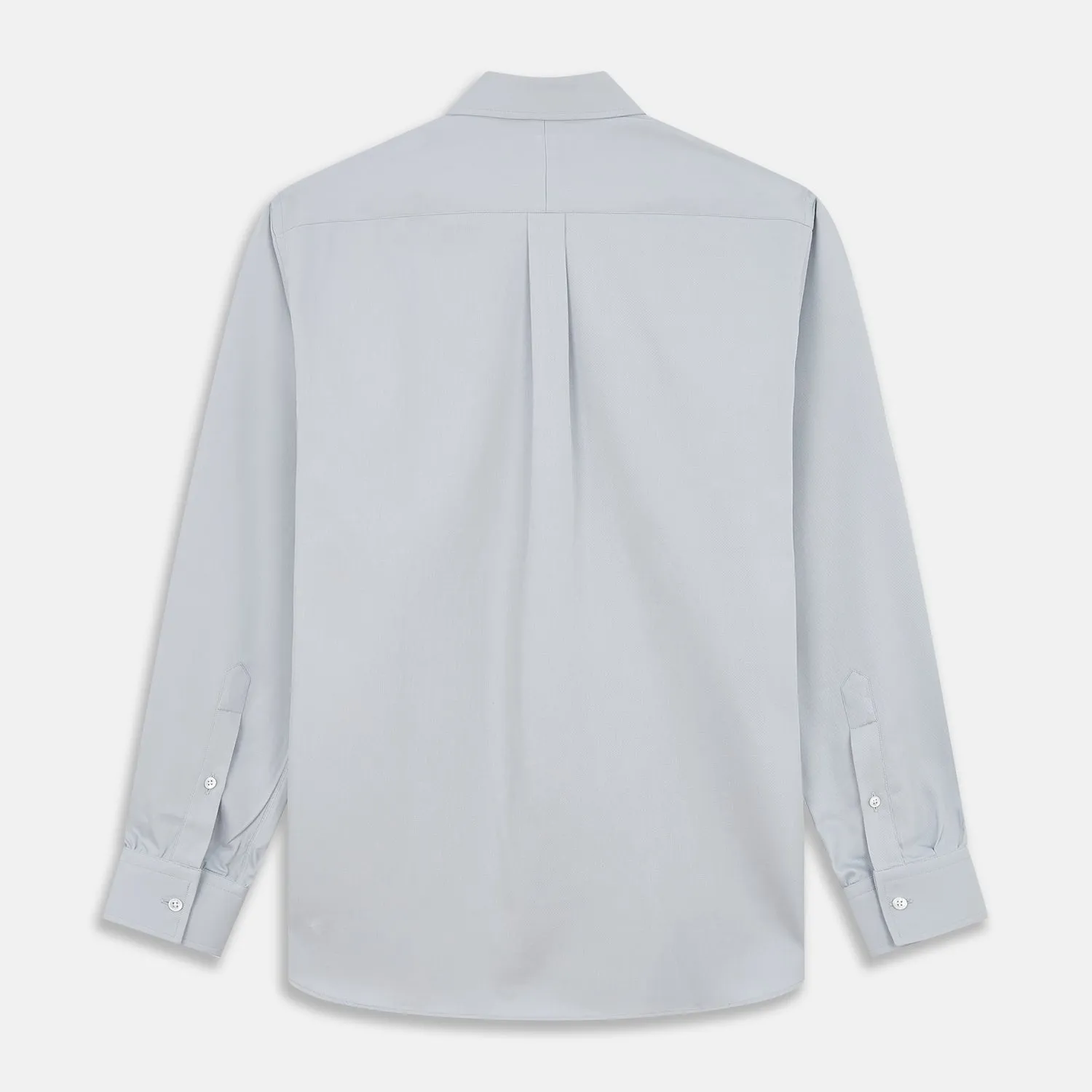 Grey Weekend Fit Shirt with Dorset Collar and 1 Button Cuffs sold by Turnbull & Asser product image thumbnail 5
