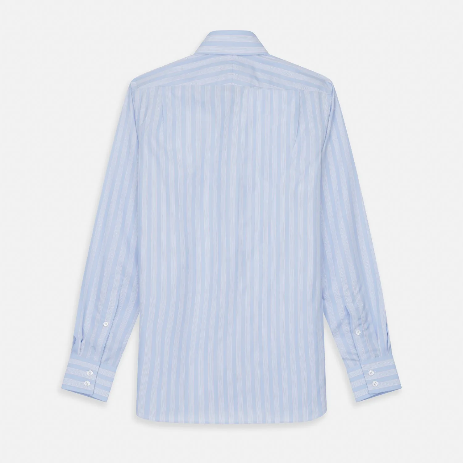 Pink and Blue Stripe Tailored Fit Shirt with Kent Collar sold by Turnbull & Asser product image thumbnail 5