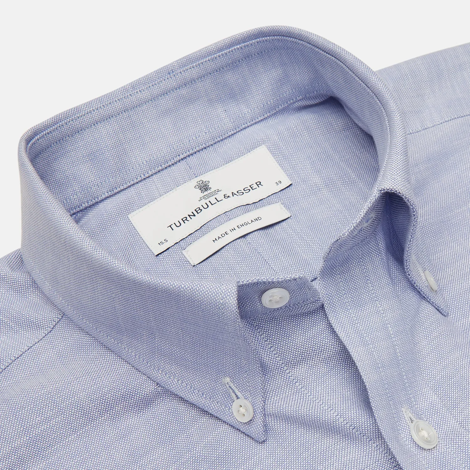 Blue Chambray Weekend Fit Shirt with Dorset Collar and 1-Button Cuffs sold by Turnbull & Asser product image thumbnail 2