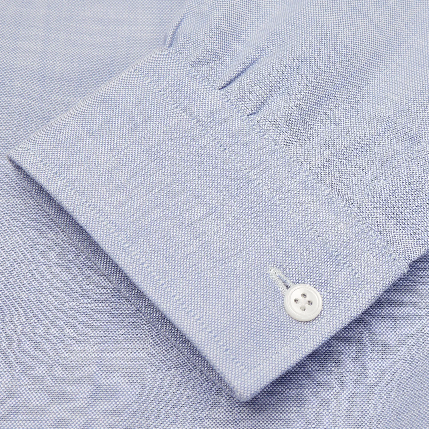 Blue Chambray Weekend Fit Shirt with Dorset Collar and 1-Button Cuffs sold by Turnbull & Asser product image thumbnail 3