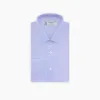 Light Blue Herringbone Sea Island Quality Cotton Shirt with T&A Collar and Double Cuffs sold by Turnbull & Asser