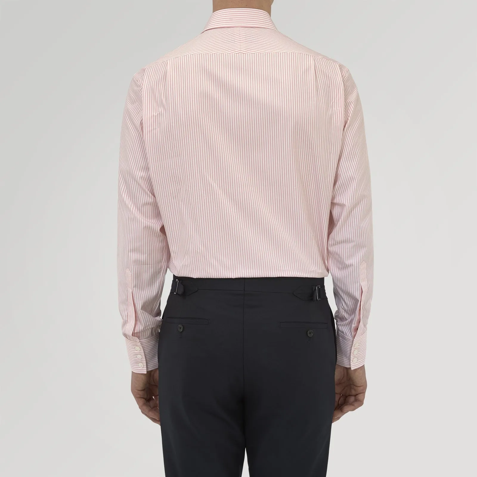 Pink Bengal Stripe Shirt with T&A Collar and 3-Button Cuffs sold by Turnbull & Asser product image thumbnail 3