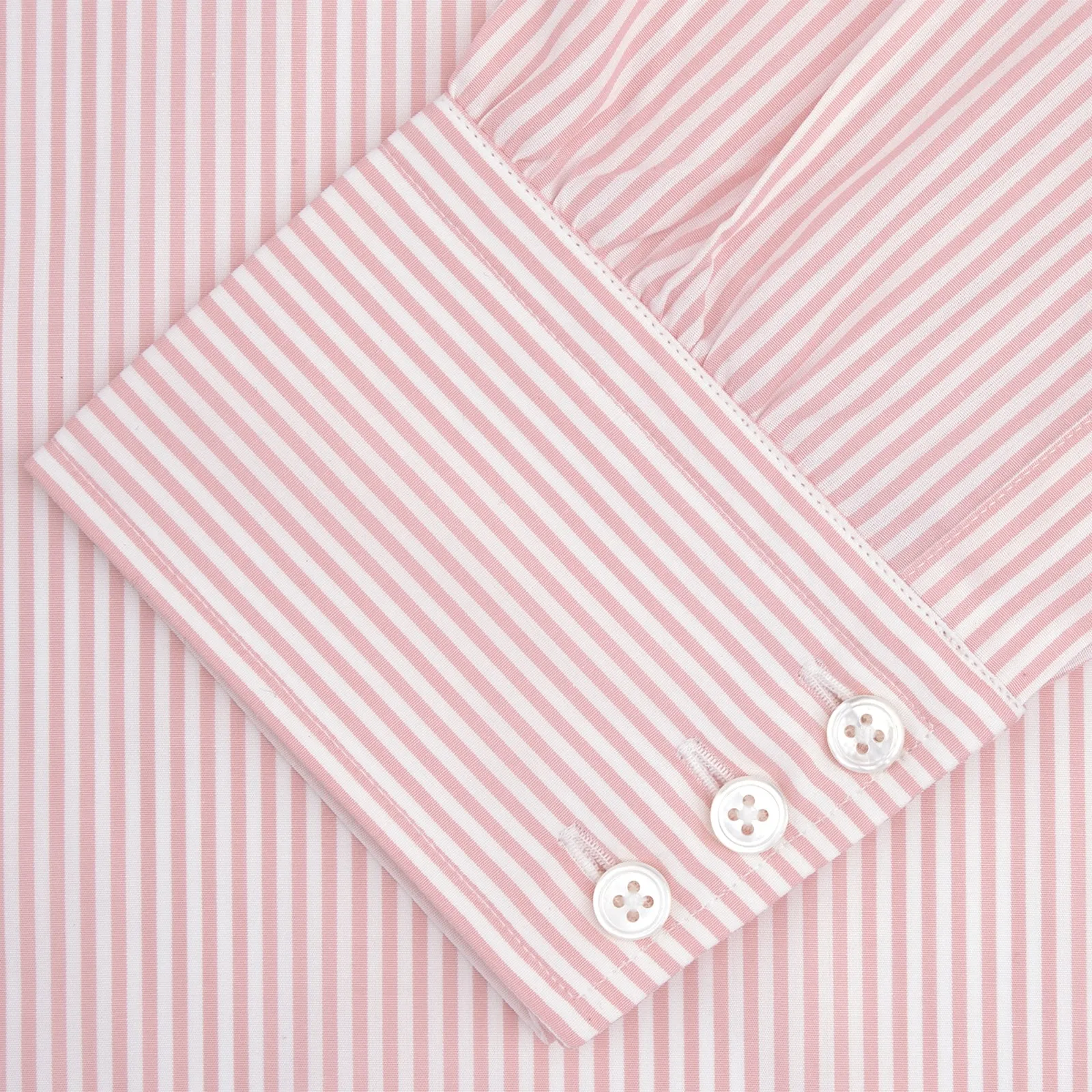 Pink Bengal Stripe Shirt with T&A Collar and 3-Button Cuffs sold by Turnbull & Asser product image thumbnail 4