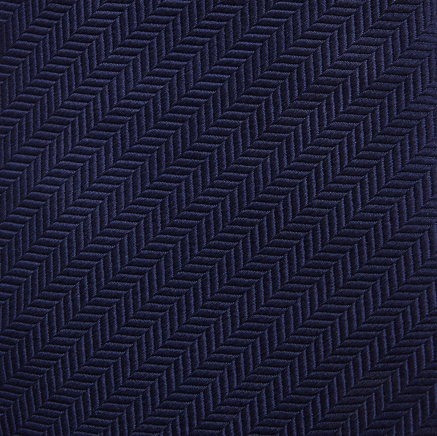 Slim Navy Herringbone Silk Tie sold by Turnbull & Asser product image thumbnail 3