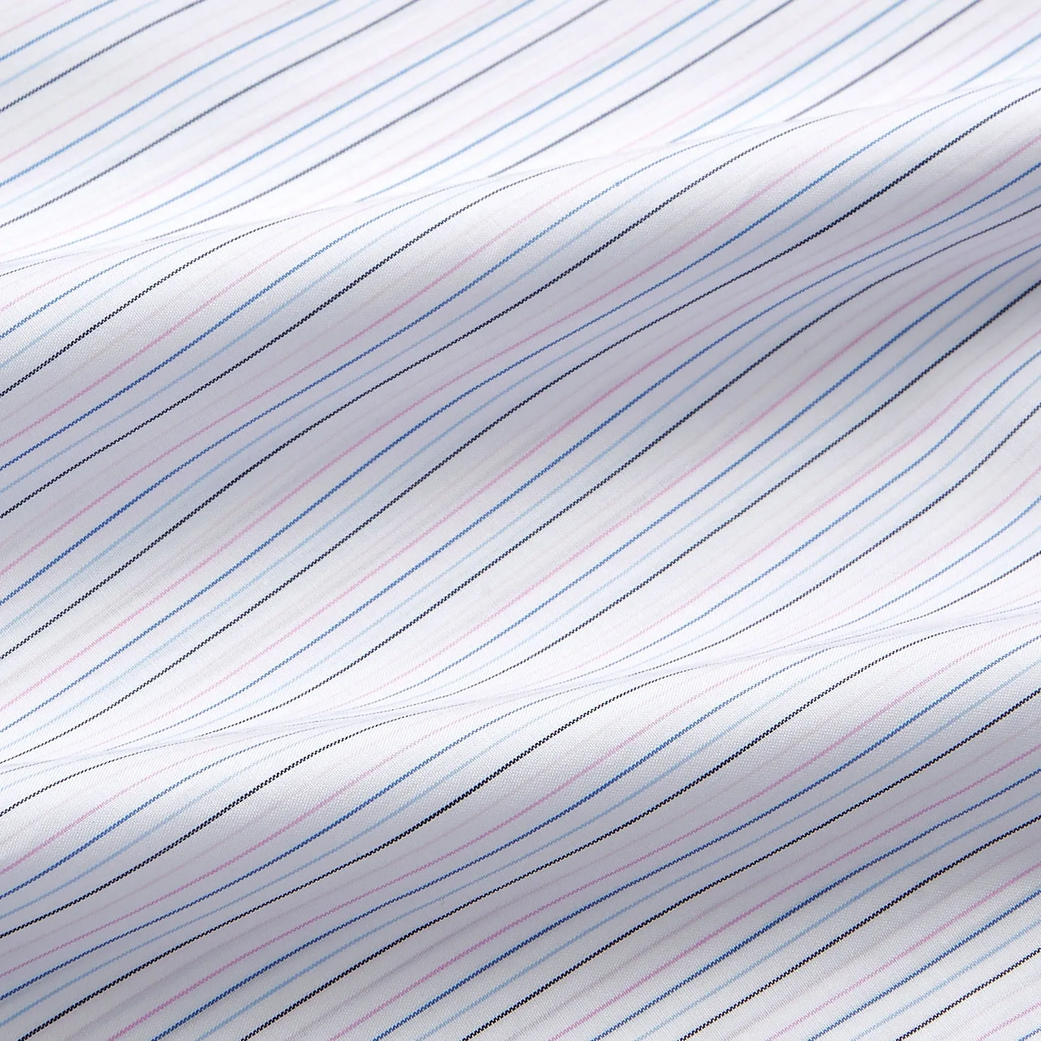 Blue Multi Stripe Regular Fit Mayfair Shirt sold by Turnbull & Asser product image thumbnail 4