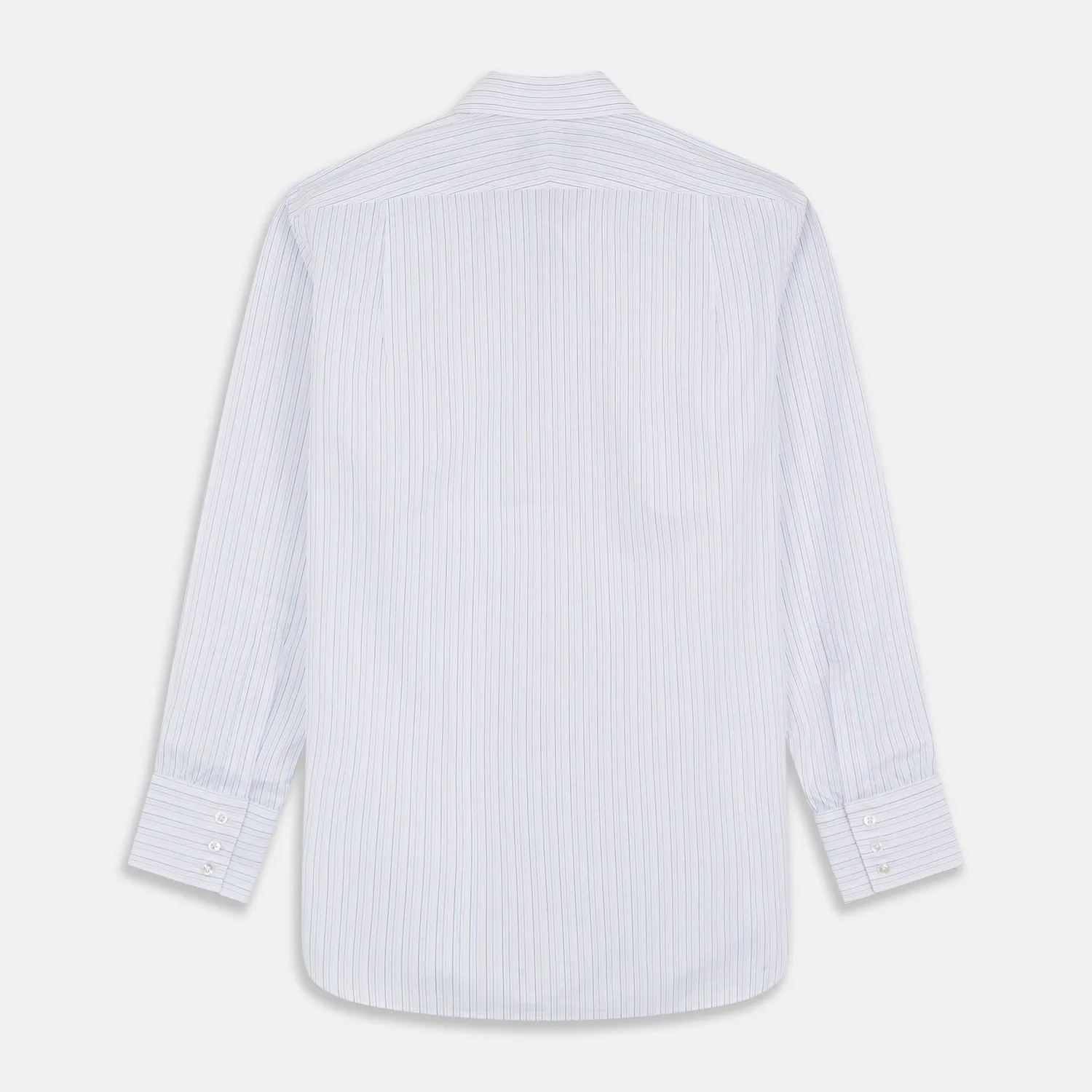 Blue Multi Stripe Regular Fit Mayfair Shirt sold by Turnbull & Asser product image thumbnail 5