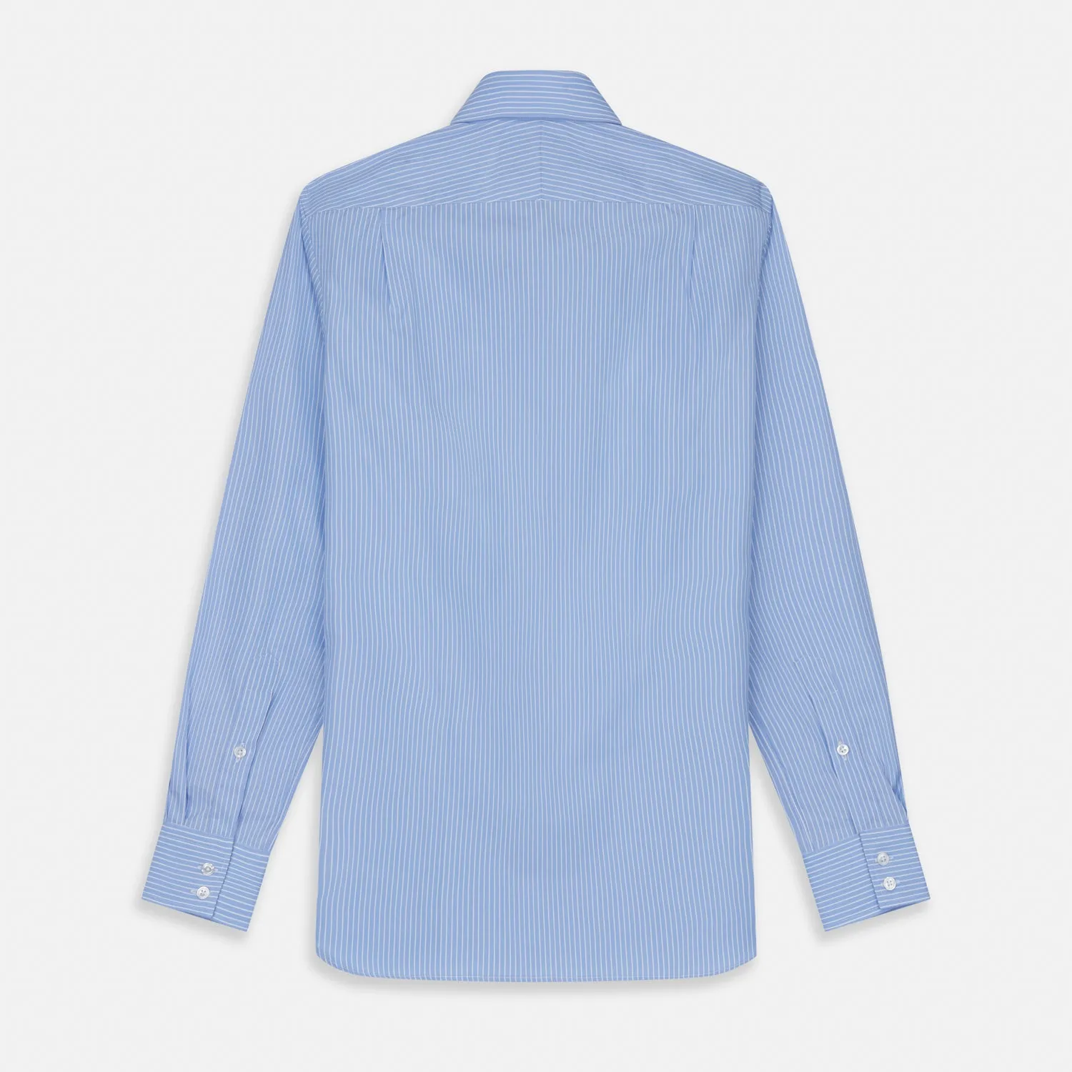 Powder Blue Stripe Tailored Fit Shirt with Kent Collar and 2-Button Cuffs sold by Turnbull & Asser product image thumbnail 5