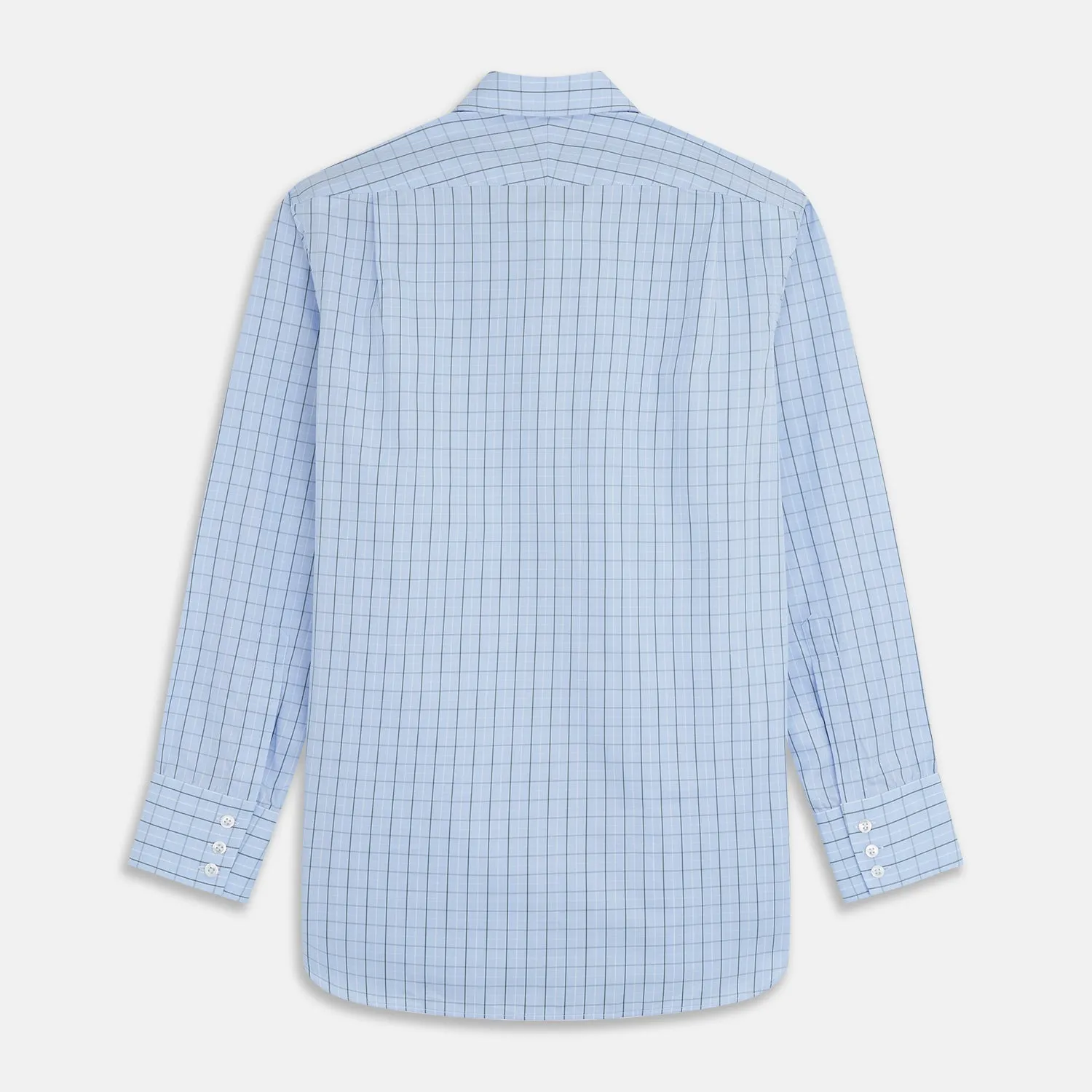Green Graph Check Regular Fit Shirt with T&A Collar and 3-Button Cuffs sold by Turnbull & Asser product image thumbnail 5