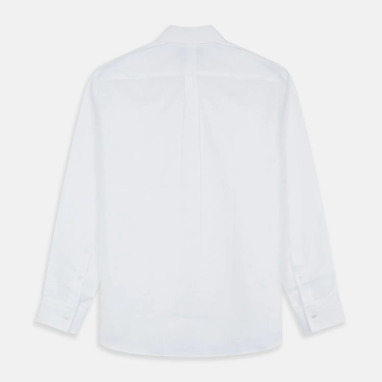 White Chambray Weekend Fit Shirt with Dorset Collar and 1-Button Cuffs sold by Turnbull & Asser product image thumbnail 5