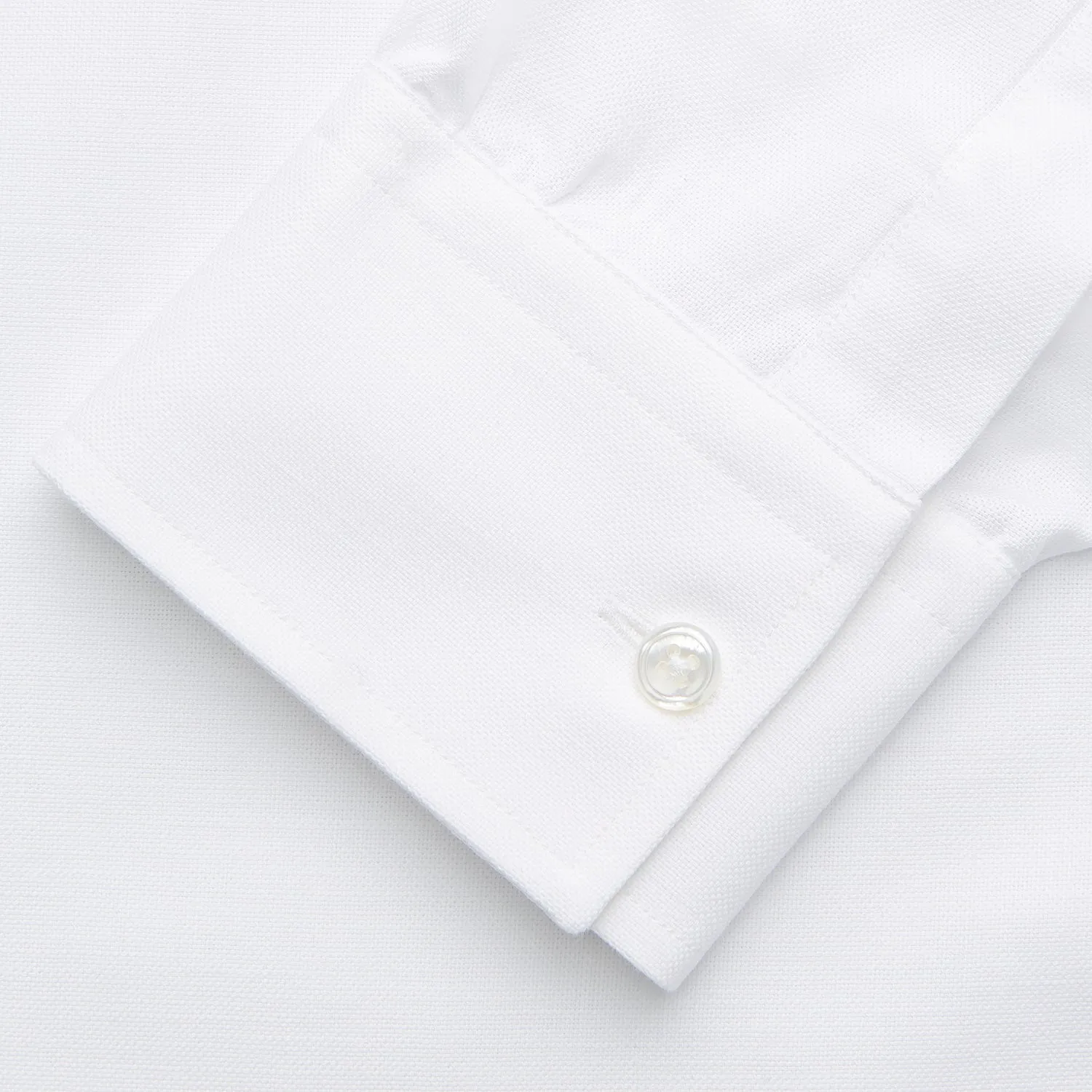 White Chambray Weekend Fit Shirt with Dorset Collar and 1-Button Cuffs sold by Turnbull & Asser product image thumbnail 3