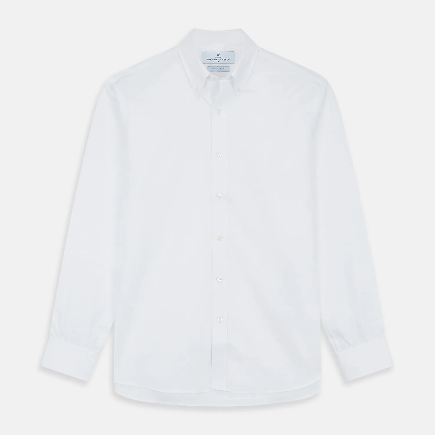 White Chambray Weekend Fit Shirt with Dorset Collar and 1-Button Cuffs sold by Turnbull & Asser