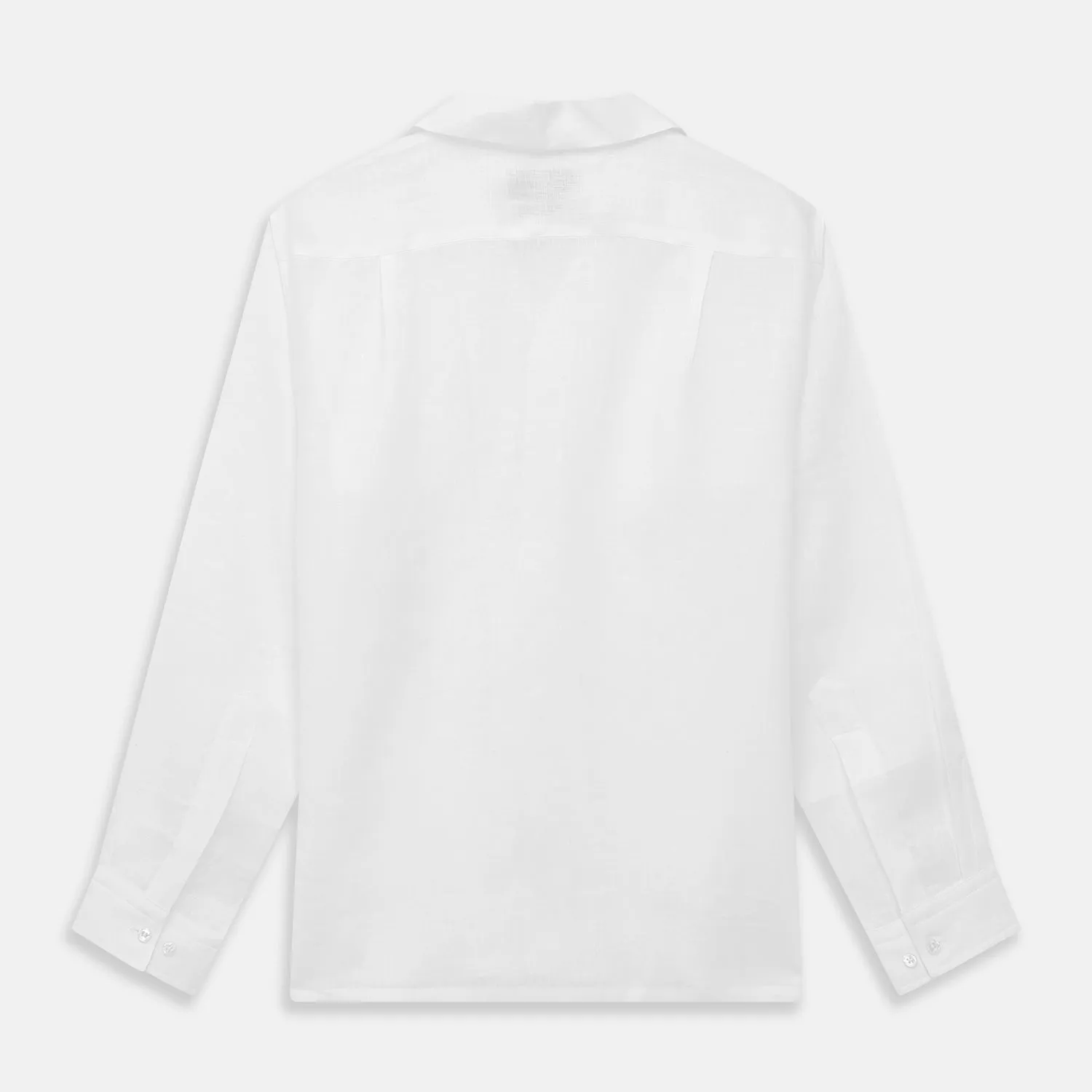 White Linen Holiday Fit Winnington Shirt sold by Turnbull & Asser product image thumbnail 5