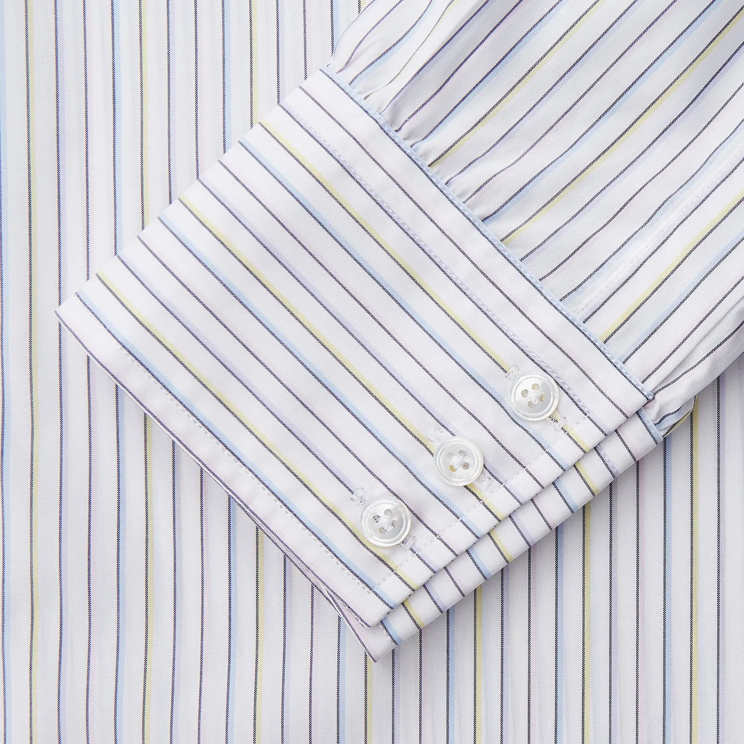 Purple Multi-stripe Cotton Regular Fit Mayfair Shirt sold by Turnbull & Asser product image thumbnail 3