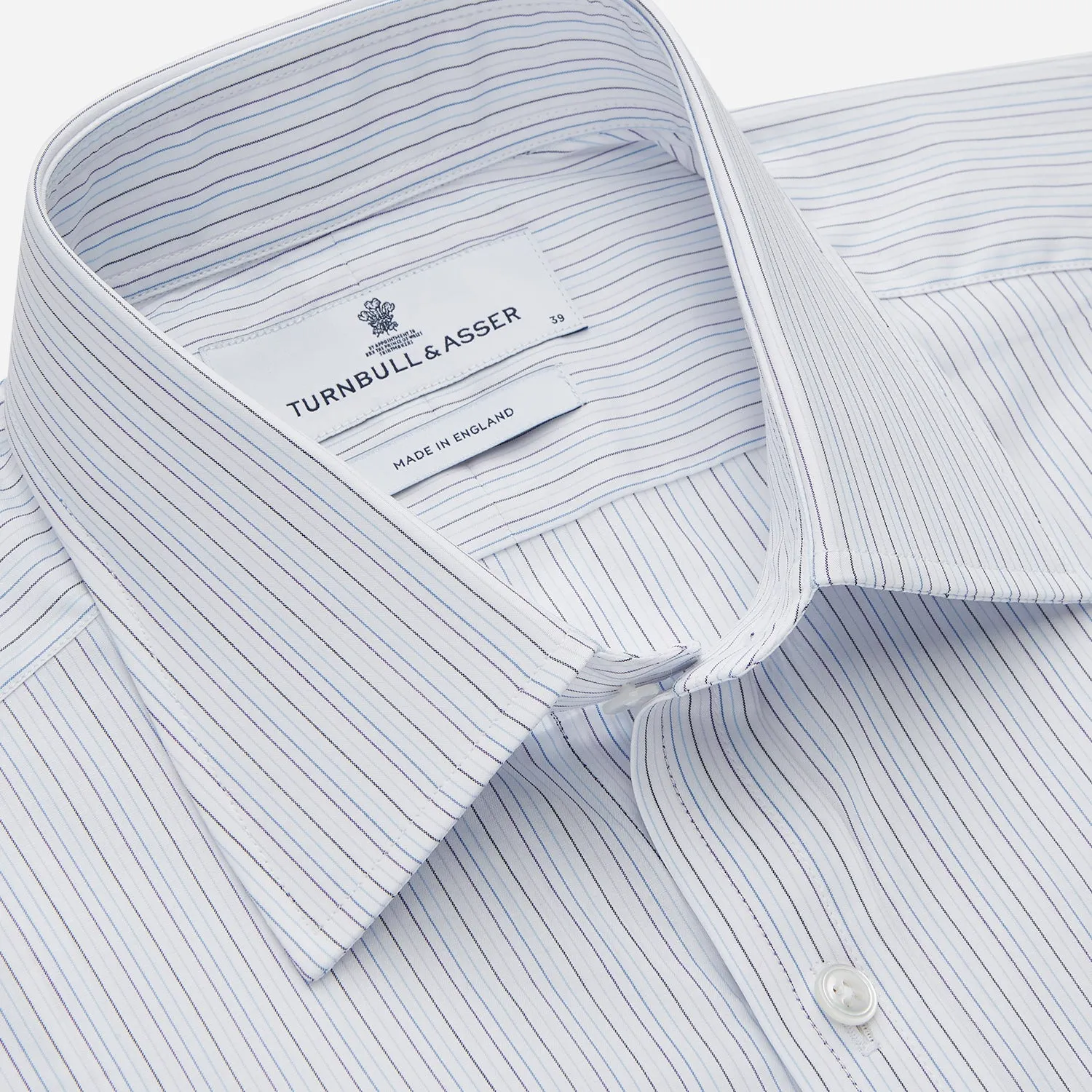 Purple Multi Stripe Regular Fit Mayfair Shirt sold by Turnbull & Asser product image thumbnail 2