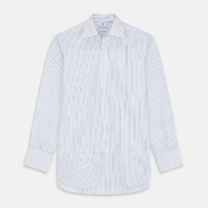 Purple Multi Stripe Regular Fit Mayfair Shirt sold by Turnbull & Asser