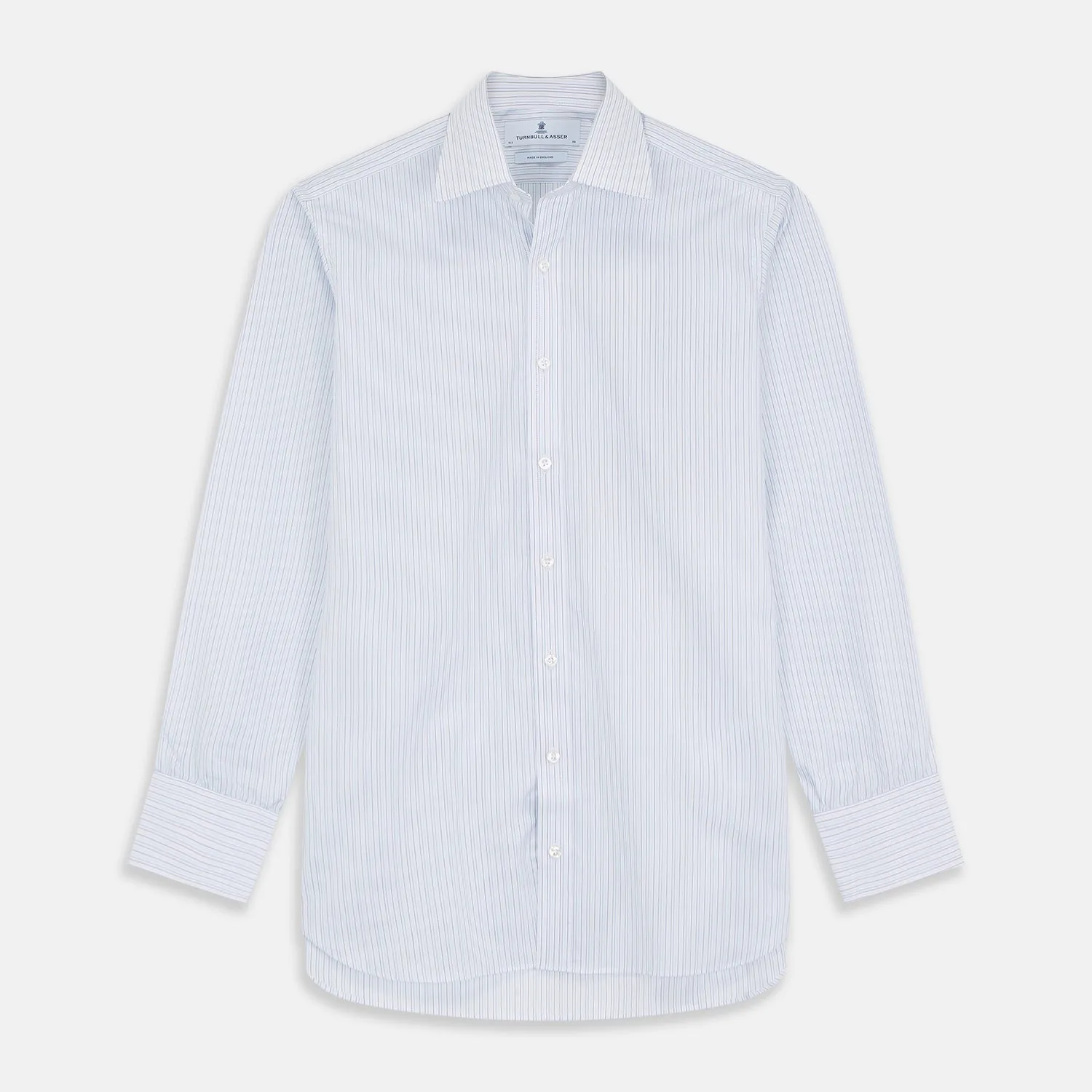 Purple Multi Stripe Regular Fit Mayfair Shirt sold by Turnbull & Asser