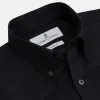 Navy Cotton Weekend Fit Western Shirt with Dorset Collar sold by Turnbull & Asser