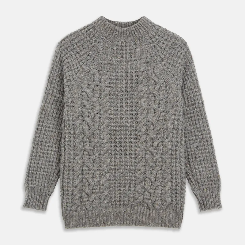 Merino Knitted Raglan Sleeve Crewneck Jumper sold by Turnbull & Asser