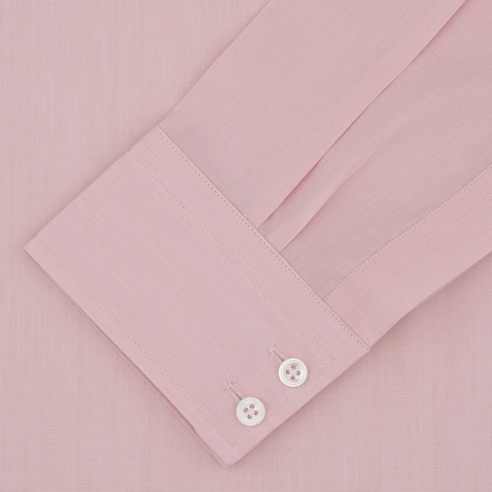 Tailored Fit Pink End-on-End Cotton Shirt with Kent Collar and 2-Button Cuffs sold by Turnbull & Asser product image thumbnail 2