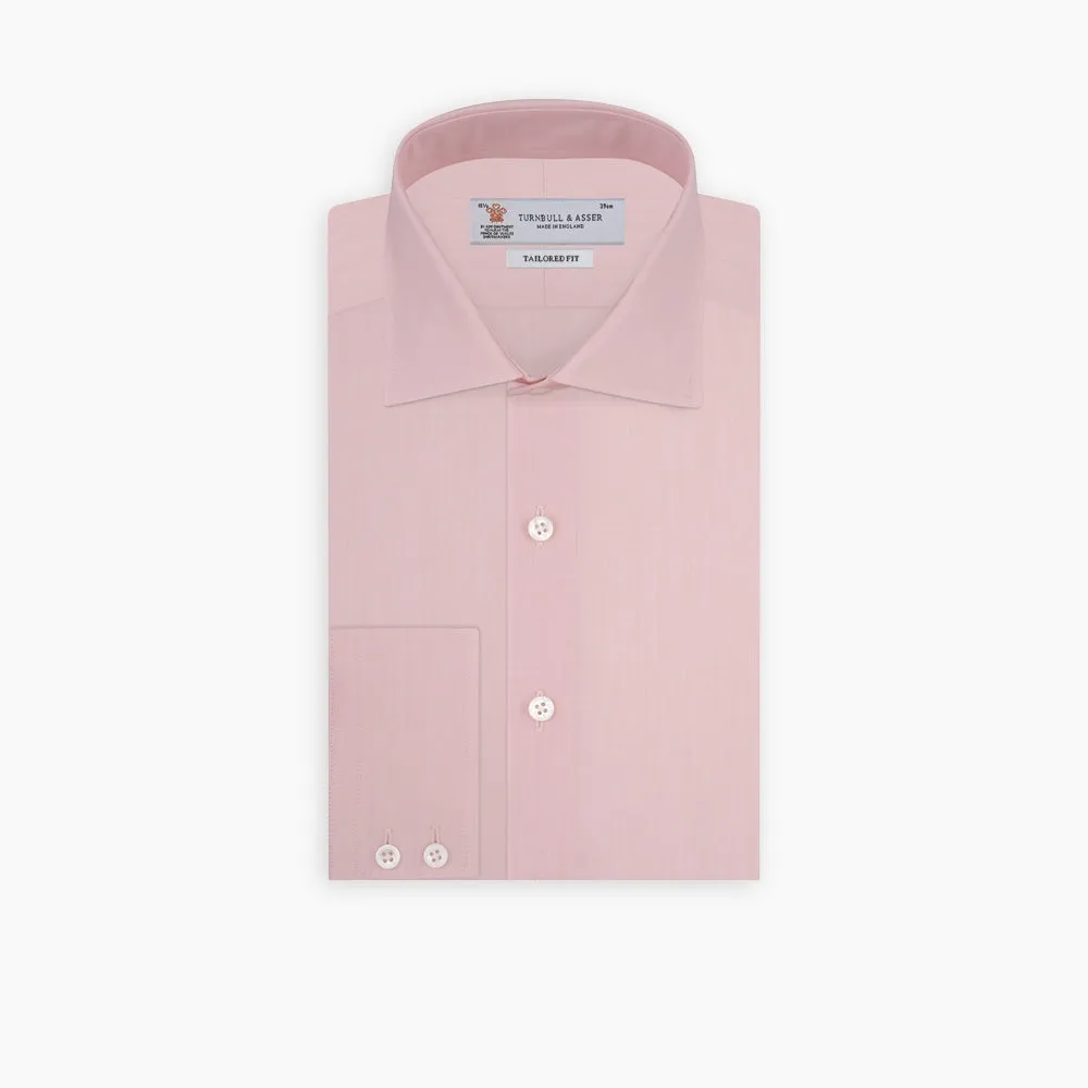 Tailored Fit Pink End-on-End Cotton Shirt with Kent Collar and 2-Button Cuffs sold by Turnbull & Asser product image thumbnail 3