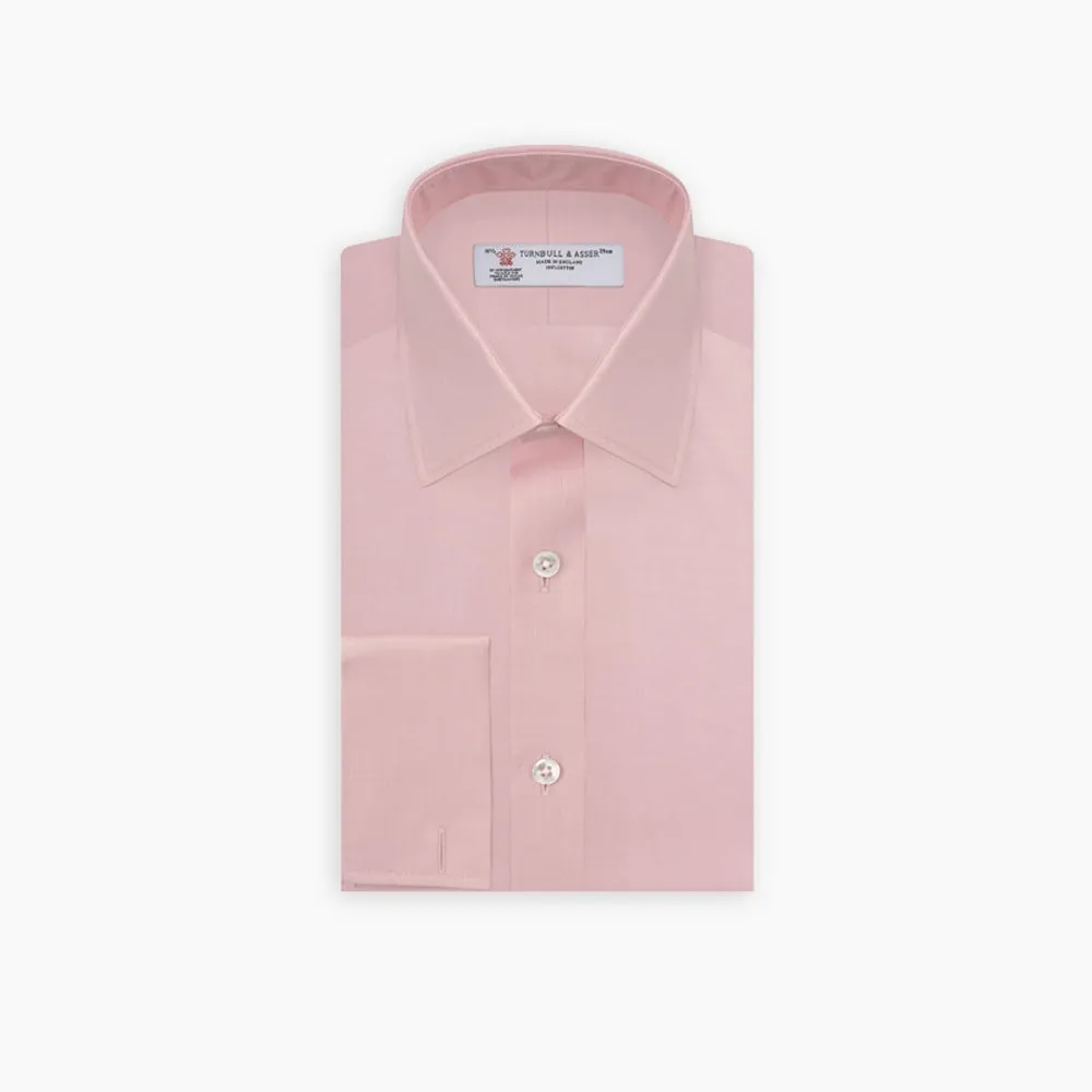 Pink Superfine Oxford Cotton Shirt with T&A Collar and Double Cuffs sold by Turnbull & Asser product image thumbnail 5