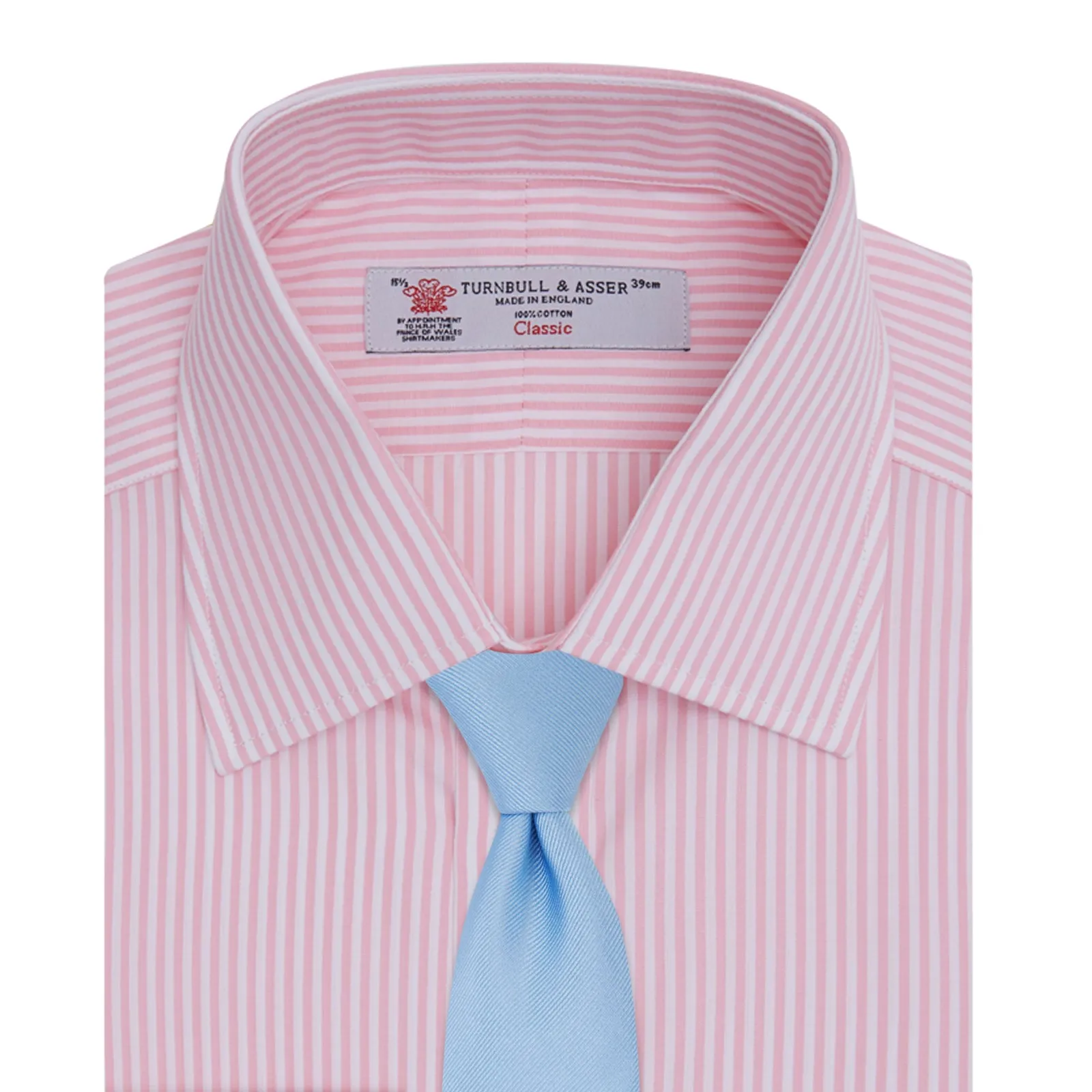 Pink Bengal Stripe Shirt with T&A Collar and Double Cuffs sold by Turnbull & Asser product image thumbnail 4