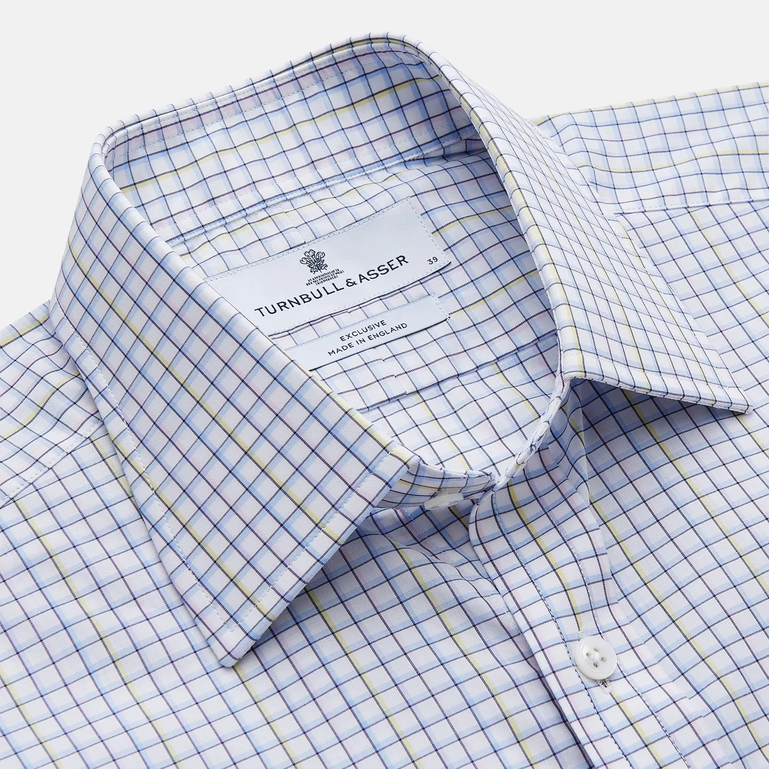 Purple Multi-check Cotton Mayfair Shirt sold by Turnbull & Asser product image thumbnail 2