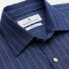 Blue Stripe Weekend Fit Nevis Shirt with Derby Collar and 1-Button Cuffs sold by Turnbull & Asser