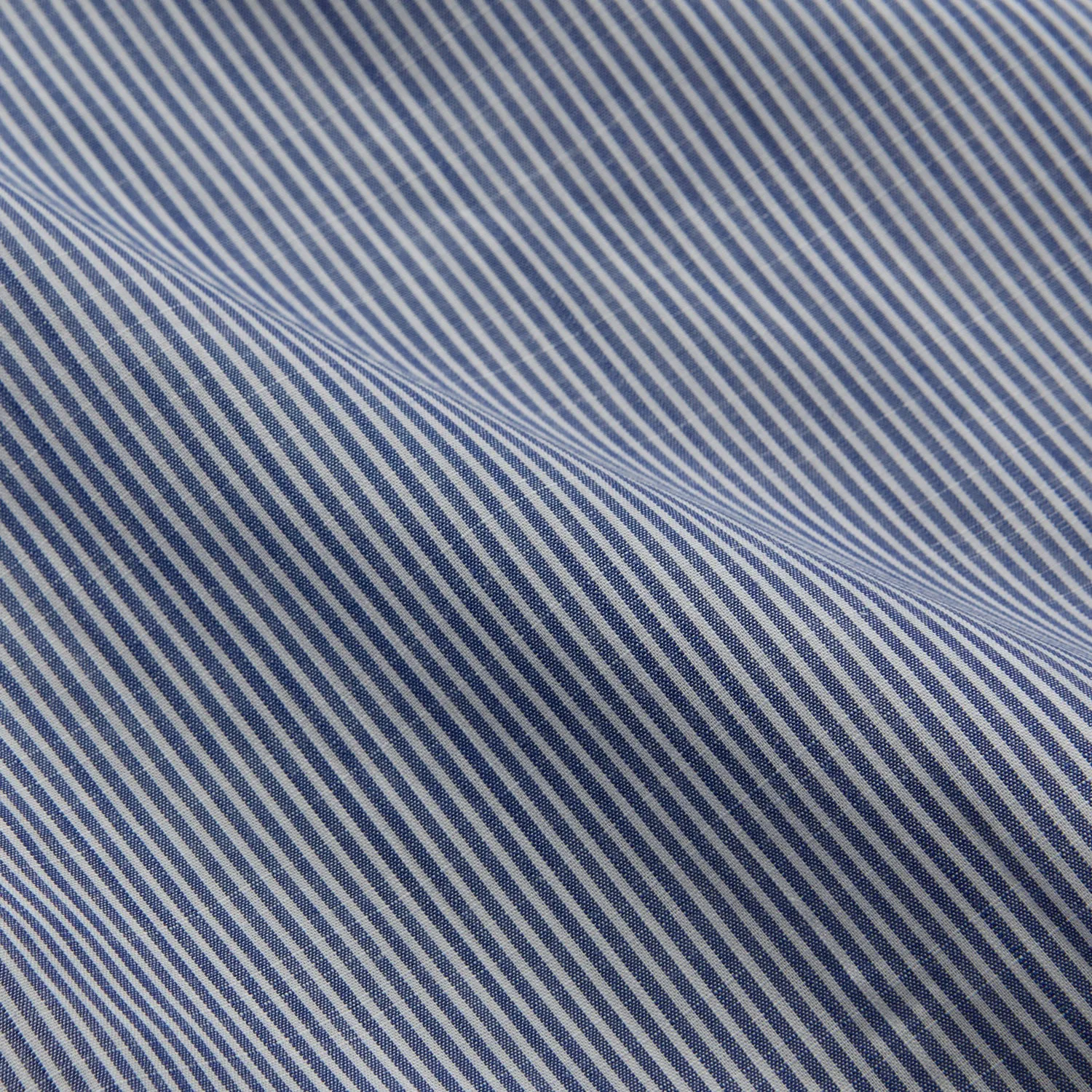 Indigo Chambray Stripe Weekend Fit Shirt With Dorset Collar sold by Turnbull & Asser product image thumbnail 4