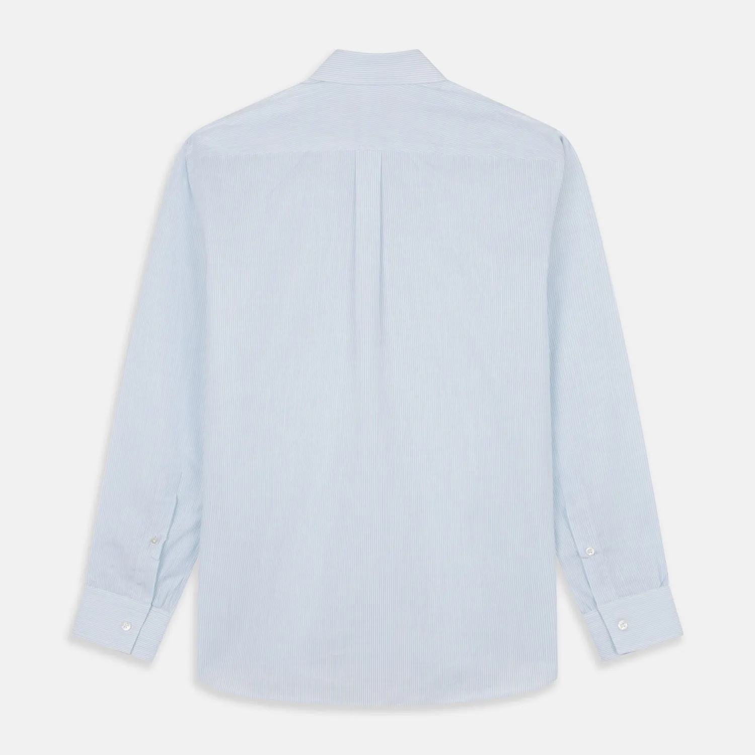 Sky Blue Chambray Stripe Weekend Fit Shirt With Dorset Collar sold by Turnbull & Asser product image thumbnail 5