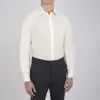 Cream Sea Island Quality Cotton Shirt with T&A Collar and 3-Button Cuffs sold by Turnbull & Asser