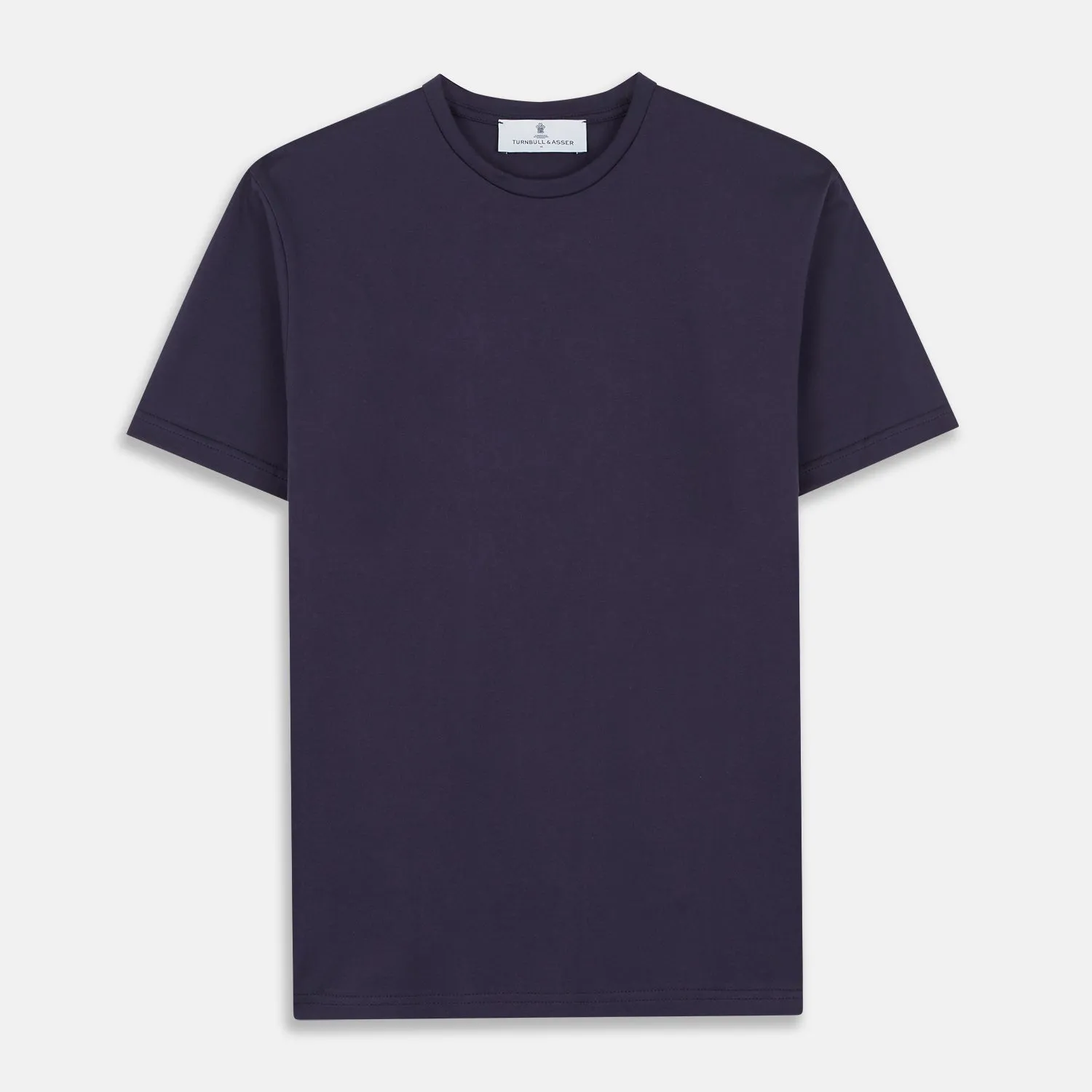 Navy Davey Cotton T-Shirt sold by Turnbull & Asser