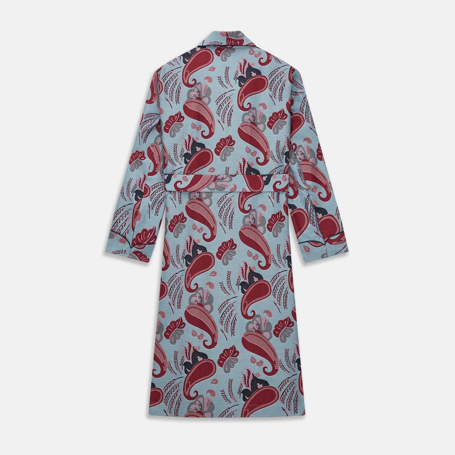 Blue Paisley Pattern Cotton Arnold Gown sold by Turnbull & Asser product image thumbnail 4