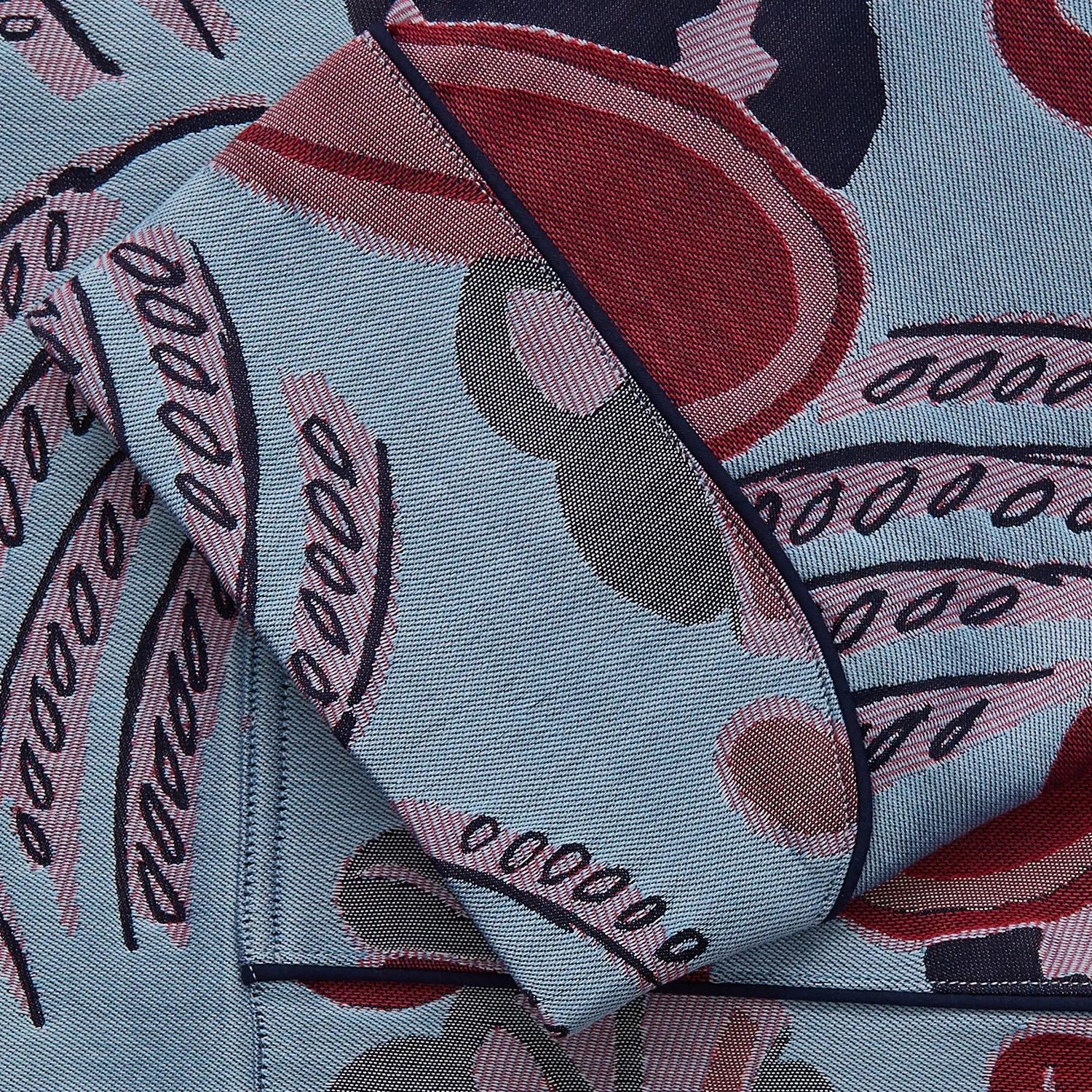 Blue Paisley Pattern Cotton Arnold Gown sold by Turnbull & Asser product image thumbnail 3