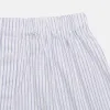 White and Blue Halo Stripe Cotton Godfrey Boxer Shorts sold by Turnbull & Asser