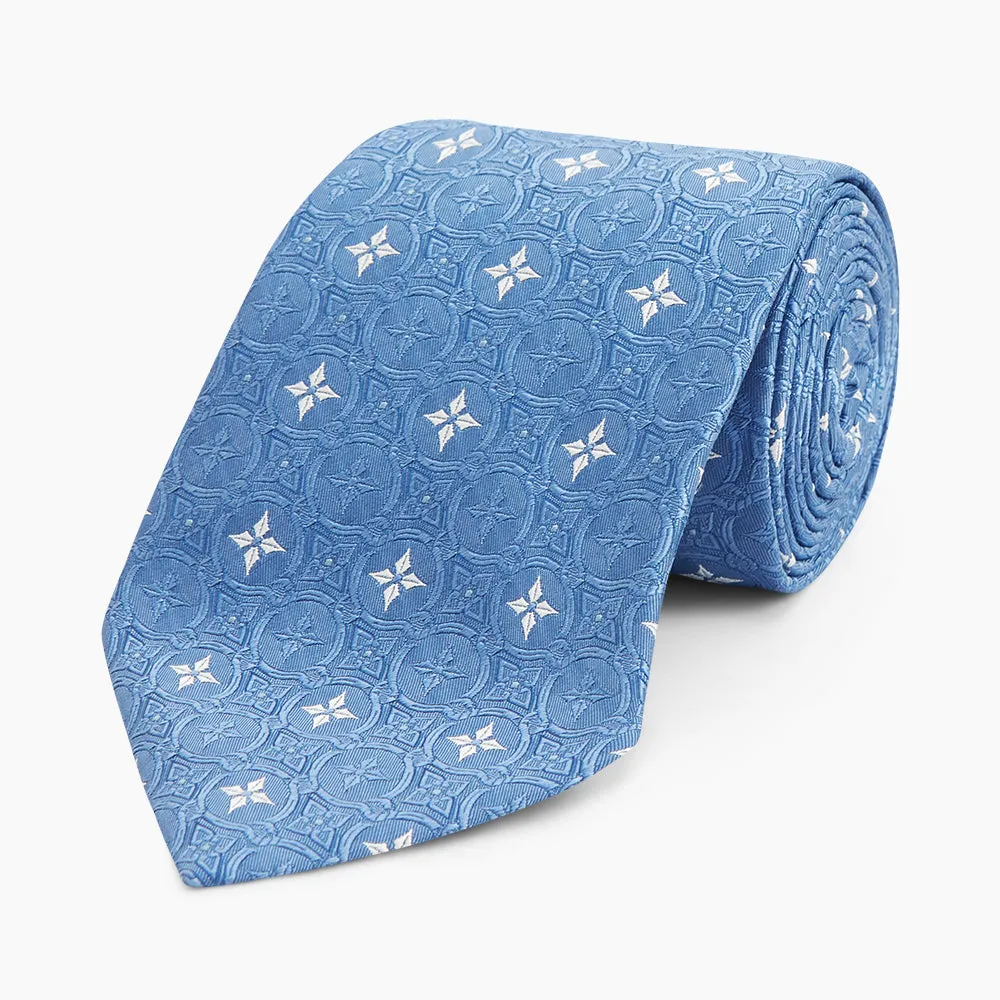 Blue Multi Neat Silk Tie sold by Turnbull & Asser product image thumbnail 5