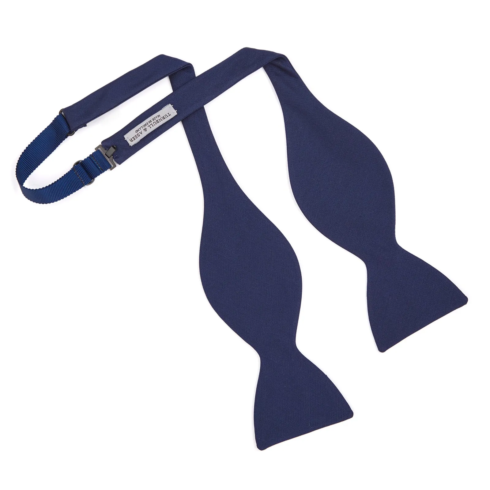 Navy Barathea Bow Tie sold by Turnbull & Asser product image thumbnail 3