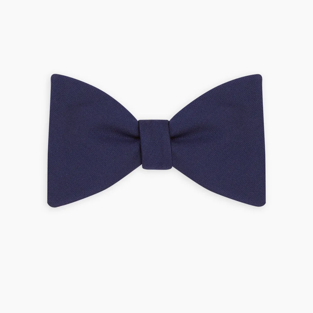 Navy Barathea Bow Tie sold by Turnbull & Asser product image thumbnail 5