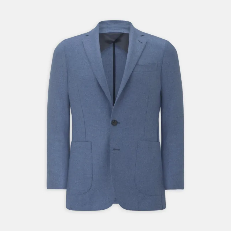 Sky Blue Wool and Cashmere Jacket sold by Turnbull & Asser