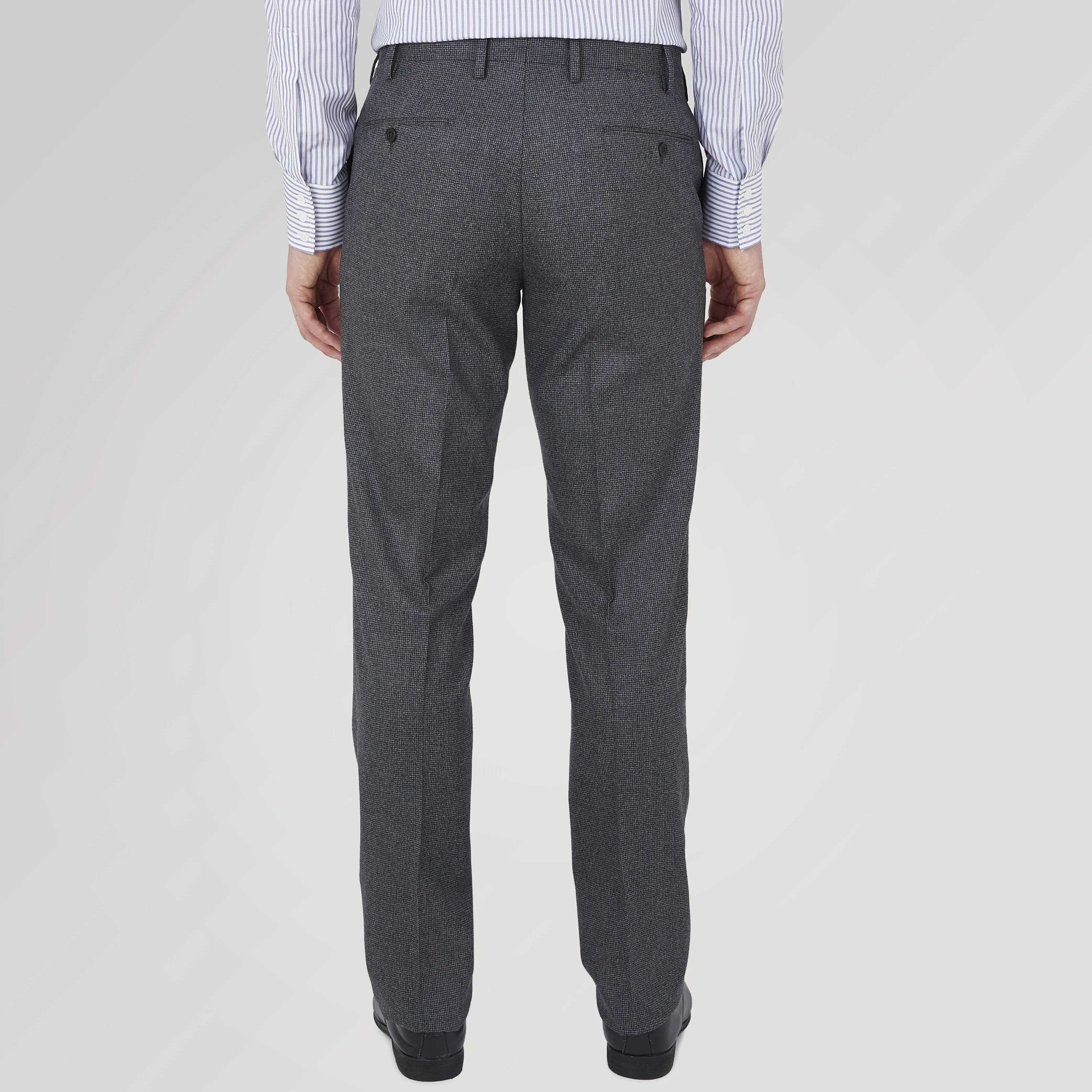Jackson Grey Flannel Wool Trousers sold by Turnbull & Asser product image thumbnail 3