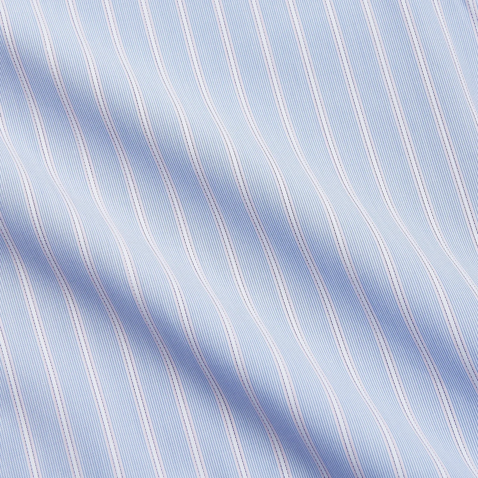 Blue Multi Stripe Cotton Regular Fit Whitby Shirt sold by Turnbull & Asser product image thumbnail 4