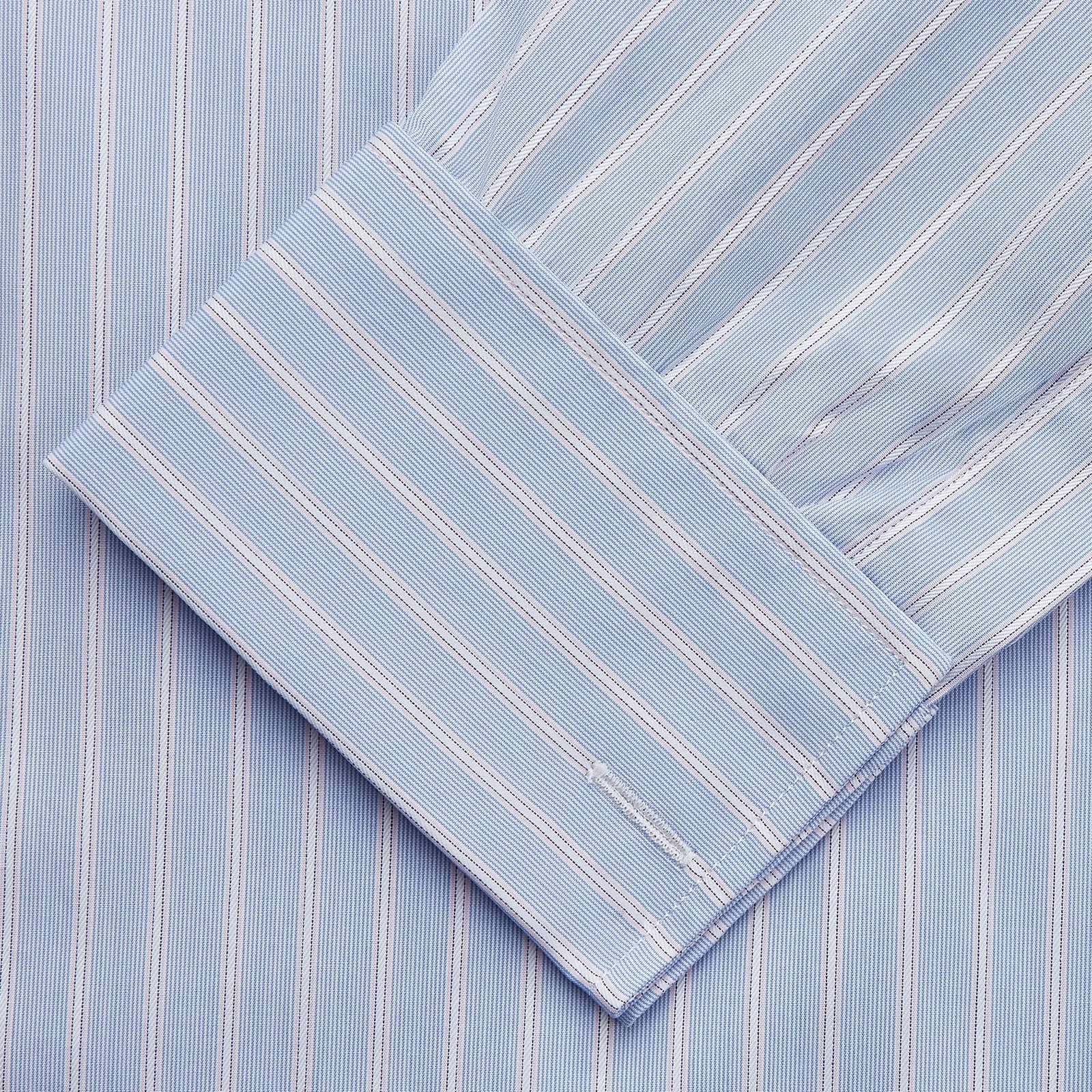 Blue Multi Stripe Cotton Regular Fit Whitby Shirt sold by Turnbull & Asser product image thumbnail 3