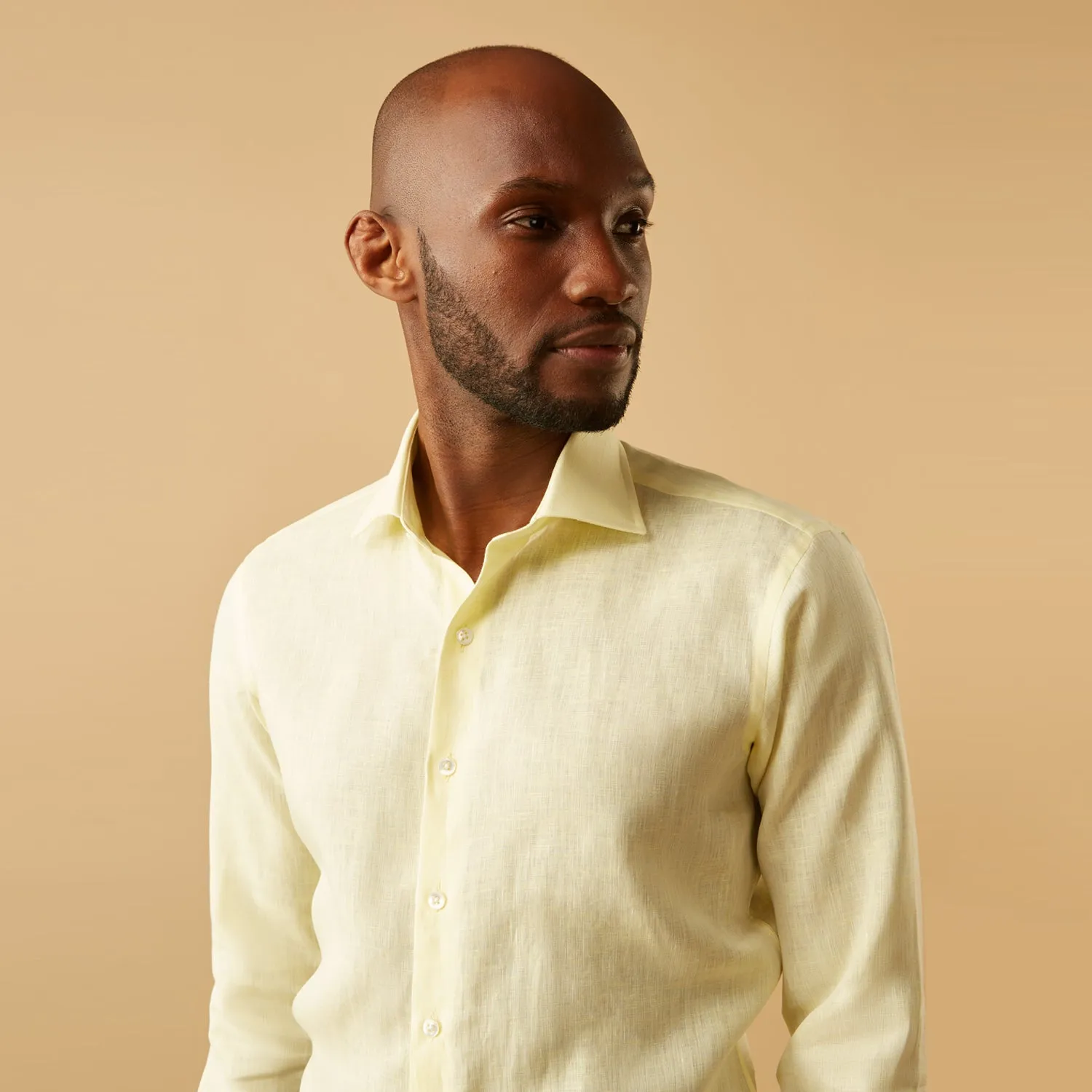 Cream Tailored Fit Shelton Shirt sold by Turnbull & Asser product image thumbnail 3