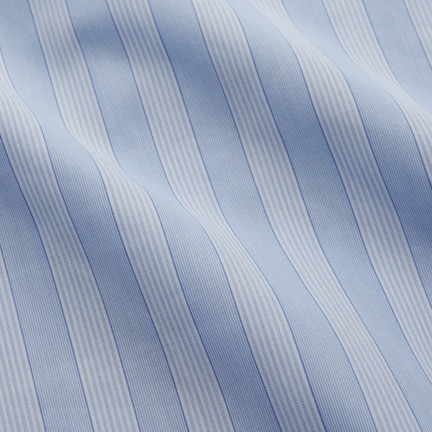 Tonal Blue Stripe Tailored Fit Shirt with Kent Collar sold by Turnbull & Asser product image thumbnail 4